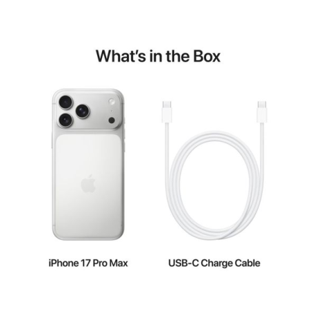  أبل آيفون 17 برو ماكس سعة 256 جيجابايت لون فضي 