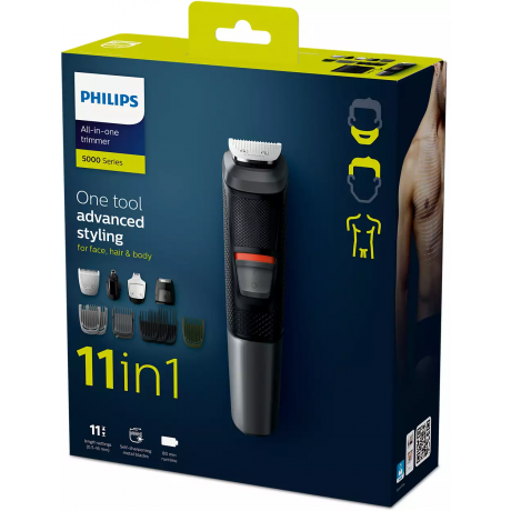  Philips Multigroomer 11-in-1 Tools, Black Color 