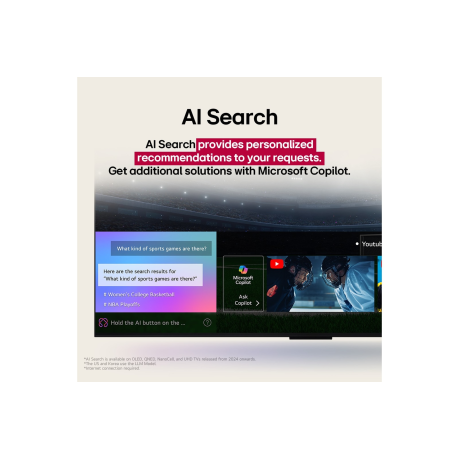  تلفزيون إل جي NanoCell فئة NANO80 حجم 55 بوصة بدقة 4K UHD ذكي بنظام تشغيل WebOS. 