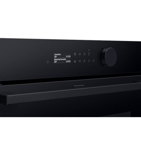  سامسونج فرن بلت إن Dual Cook سعة 76 لتر، أسود 