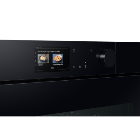  سامسونج فرن بلت إن Dual Cook سعة 76 لتر، 12 برنامج، أسود 