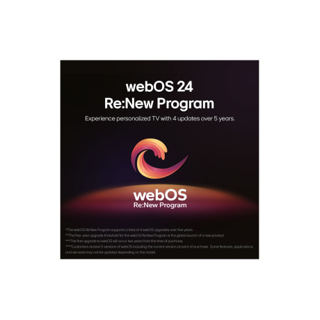  إل جي تلفزيون OLED، فئة B4، حجم 65 بوصة بدقة 4K UHD، ذكي بنظام تشغيل WebOS. 