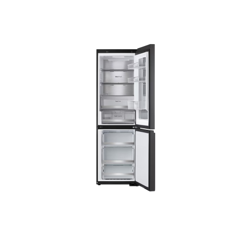  إل جي ثلاجة إنستافيو فريزر سفلي سعة 349 لتر، ماتور انفرتر موفر للكهرباء، ستانلس أسود. 