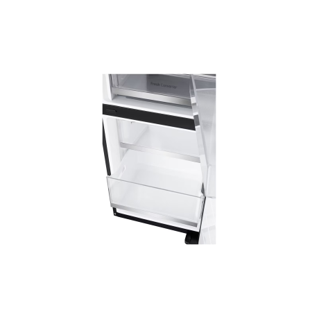  إل جي ثلاجة إنستافيو فريزر سفلي سعة 349 لتر، ماتور انفرتر موفر للكهرباء، ستانلس أسود. 