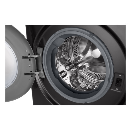  إل جي غسالة سعة 13 كغم، 14 برنامج، ماتور انفرتر دفع مباشر بالذكاء الاصطناعي، أسود. 