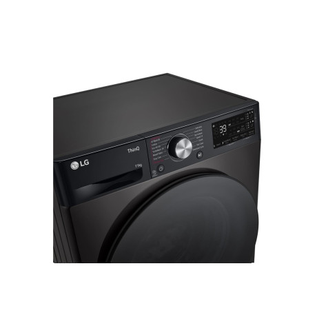  إل جي غسالة سعة 11 كغم، 14 برنامج، ماتور انفرتر دفع مباشر بالذكاء الاصطناعي، أسود. 