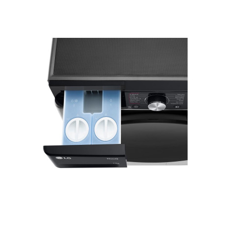  إل جي غسالة سعة 11 كغم، 14 برنامج، ماتور انفرتر دفع مباشر بالذكاء الاصطناعي، أسود. 