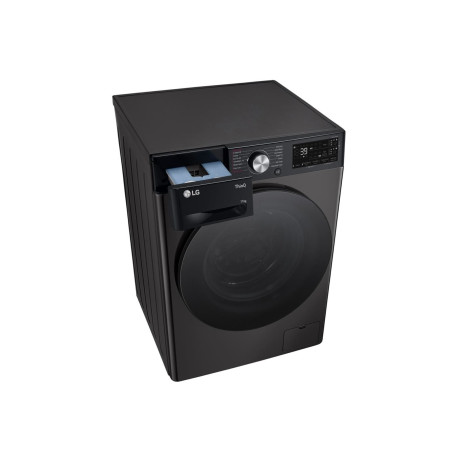  إل جي غسالة سعة 11 كغم، 14 برنامج، ماتور انفرتر دفع مباشر بالذكاء الاصطناعي، أسود. 