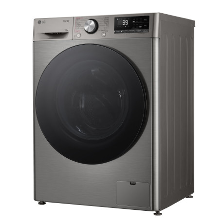  إل جي غسالة سعة 10 كغم، 14 برنامج، ماتور انفرتر دفع مباشر بالذكاء الاصطناعي، فضي. 