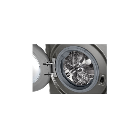  إل جي غسالة سعة 11 كغم، 14 برنامج، ماتور انفرتر دفع مباشر بالذكاء الاصطناعي، فضي. 