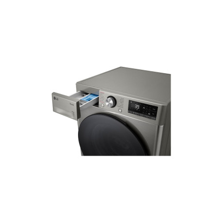  إل جي غسالة سعة 11 كغم، 14 برنامج، ماتور انفرتر دفع مباشر بالذكاء الاصطناعي، فضي. 