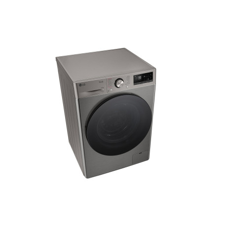  إل جي غسالة سعة 11 كغم، 14 برنامج، ماتور انفرتر دفع مباشر بالذكاء الاصطناعي، فضي. 