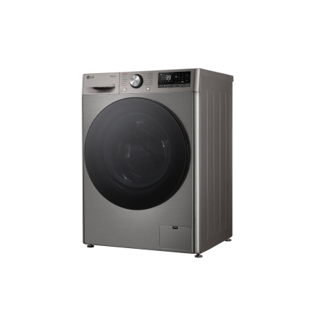  إل جي غسالة سعة 11 كغم، 14 برنامج، ماتور انفرتر دفع مباشر بالذكاء الاصطناعي، فضي. 