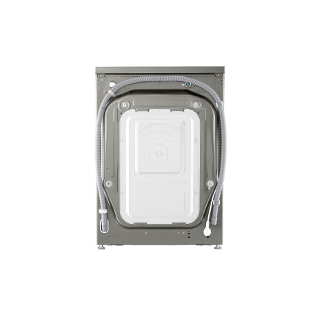  إل جي غسالة سعة 9 كغم، 14 برنامج، ماتور انفرتر دفع مباشر بالذكاء الاصطناعي، فضي. 