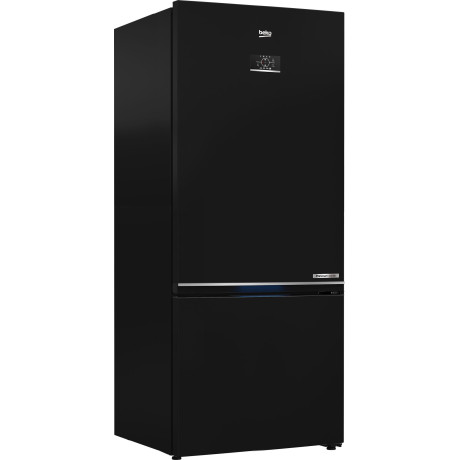  بيكو ثلاجة بفريزر سفلي سعة 590 لتر، ماتور انفرتر موفر للكهرباء، بيانو أسود 