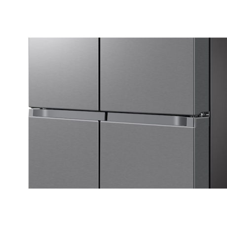  سامسونج ثلاجة أربع أبواب سعة 664 لتر، ماتور انفرتر موفر للكهرباء، فضي. 