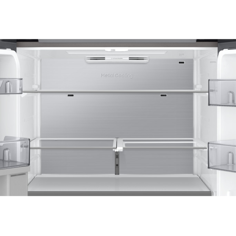  سامسونج ثلاجة أربع أبواب سعة 852 لتر، ماتور انفرتر موفر للكهرباء، أسود. 