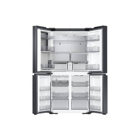  سامسونج ثلاجة Family Hub أربع أبواب سعة 842 لتر، ماتور انفرتر موفر للكهرباء، اسود. 