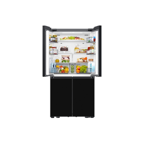  سامسونج ثلاجة أربع أبواب سعة 648 لتر، ماتور انفرتر موفر للكهرباء، أسود. 