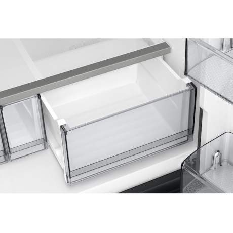  سامسونج ثلاجة أربع أبواب سعة 648 لتر، ماتور انفرتر موفر للكهرباء، أسود. 