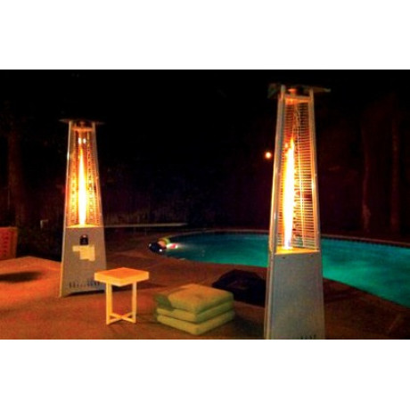  سمارتير مدفأة خارجية هرمية 44000 وحدة حرارية لون ستانلس ستيل 