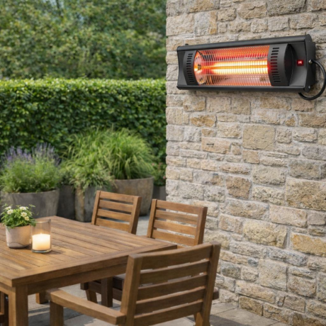 سمارتير مدفأة خارجية Patio Solis بقدرة 2500 واط لون أسود 