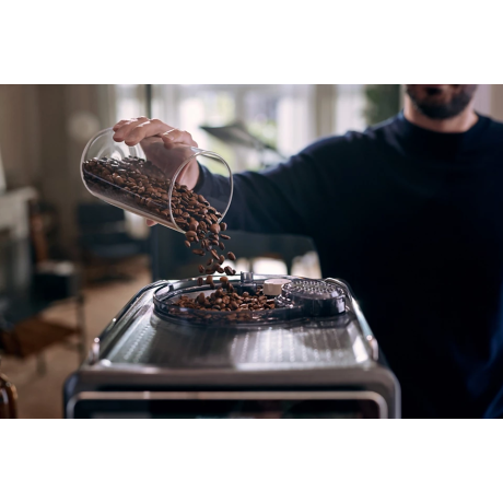  سايكو ماكينة قهوة أوتوماتيكية Xelsis Suprema، 22 مشروباً، شاشة 7.8 بوصة، معدن أسود 