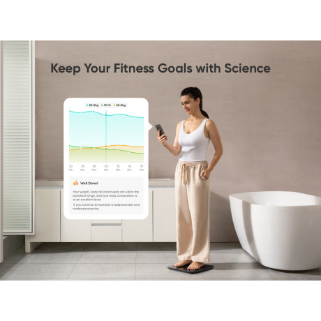  يوفي ميزان وزن ذكي P3 لون أسود 