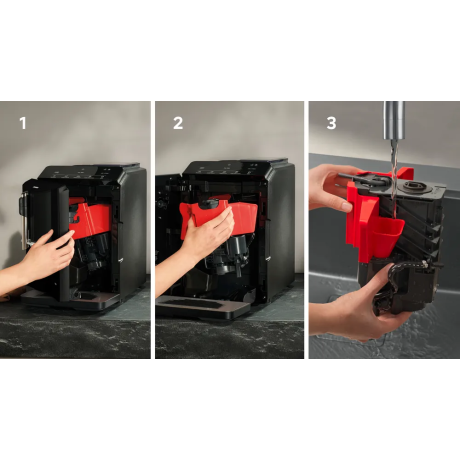  سيمنز ماكنة قهوة اسبريسو EQ 300 مضخة 15 بار، أسود 