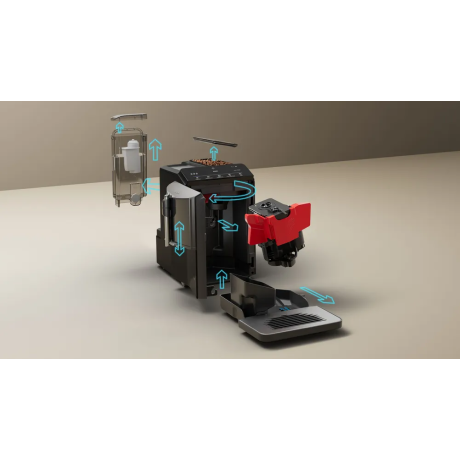  سيمنز ماكنة قهوة اسبريسو EQ 300 مضخة 15 بار، أسود 