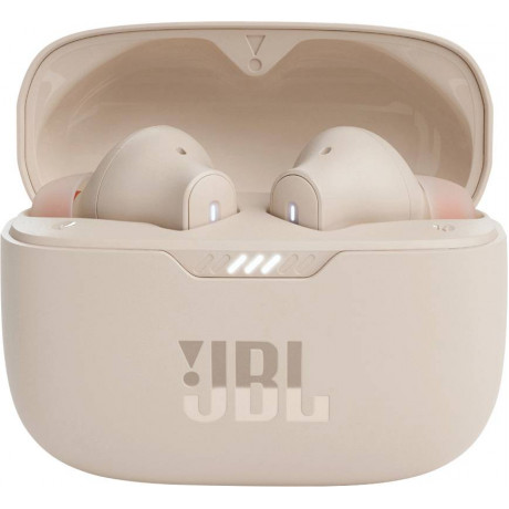  JBL Earbuds Bluetooth, 40 Hours Battery Life, Water Resistant & Sweatproof Noise Cancelling, Beige Color. 