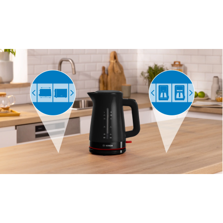  بوش غلاية MyMoment بقدرة 2400 واط لون أسود مطفي 