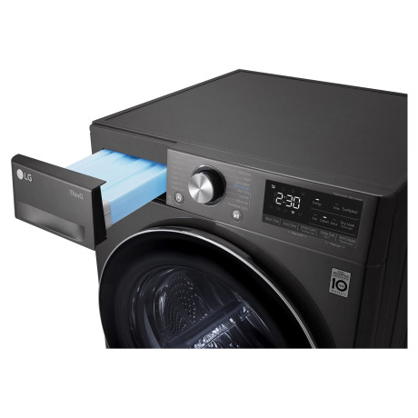  إل جي نشافة سعة 9 كغم، نظام مضخة حرارية موفر للكهرباء، 14 برنامج، أسود. 