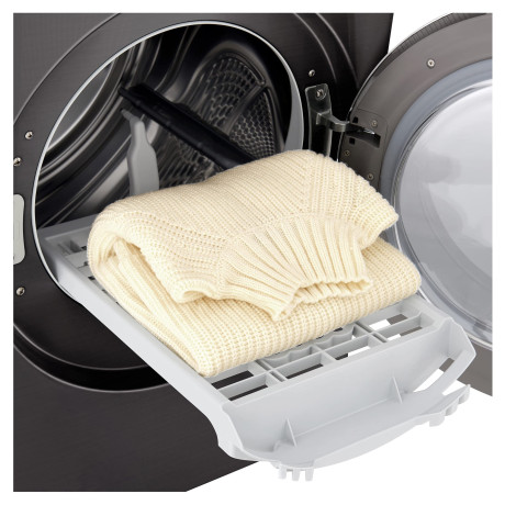  إل جي نشافة سعة 9 كغم، نظام مضخة حرارية موفر للكهرباء، 14 برنامج، أسود. 