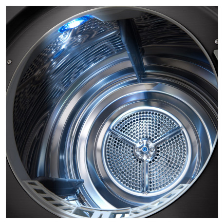  إل جي نشافة سعة 9 كغم، نظام مضخة حرارية موفر للكهرباء، 14 برنامج، أسود. 