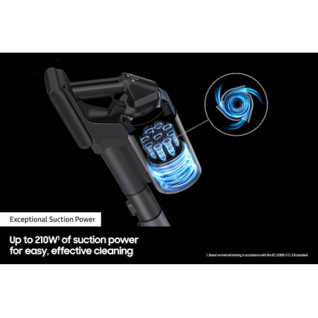  سامسونج مكنسة كهربائية لاسلكية  Jet 85، بقوة 210 واط، أزرق. 