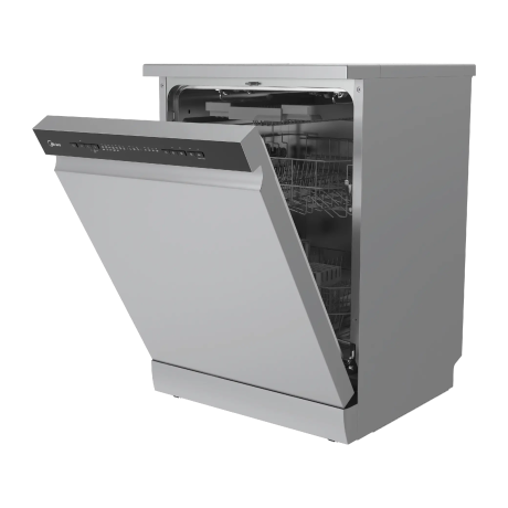  مايديا جلاية 10 برامج، سعة 14 طقم 3 رفوف، فضي 