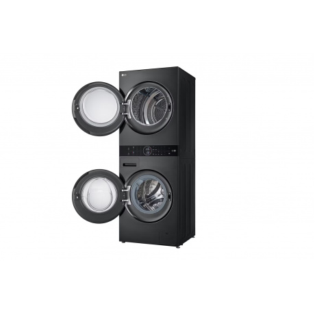  LG Washer & Dryer (Wash Tower) 12Kg Wash / 10Kg Dry, 13 Programs, Inverter Direct Drive / DUAL Inverter Heat Pump, Black. 