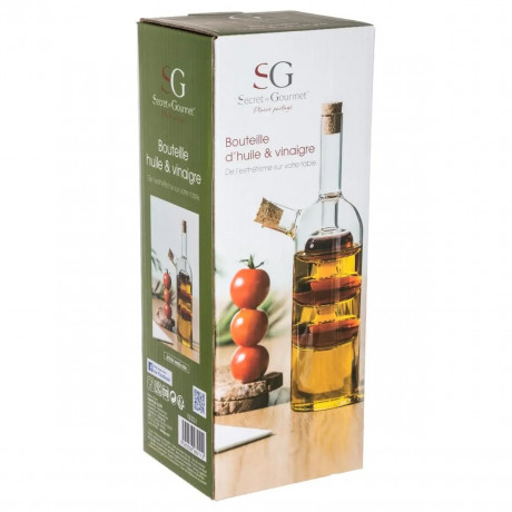  SG Bottle Oil & Vinegar 21cm, Clear Color. 