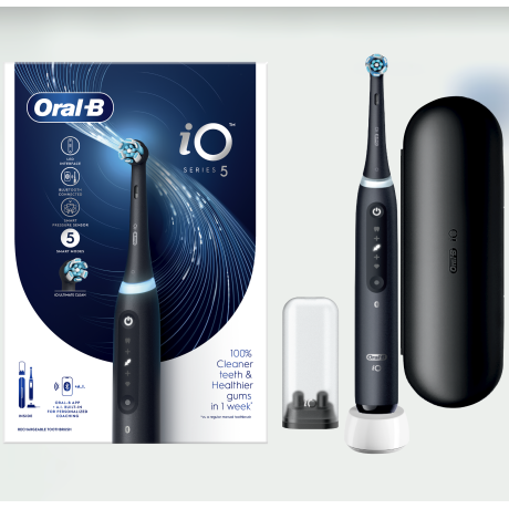  أورال-بي فرشاة أسنان كهربائية iO Series 5 لون أسود 