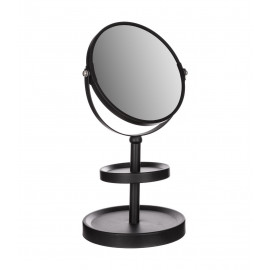 مرآة معدنية قابلة للدوران لون أسود من 5five 