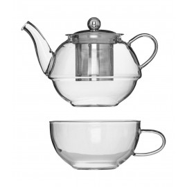 Glass Teapot 600ml With Cup 400ml from SG 