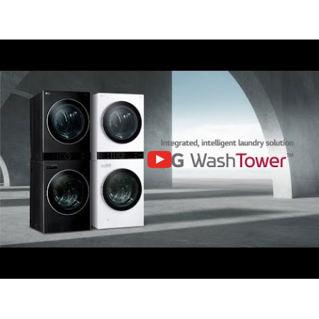  LG Washer & Dryer (Wash Tower) 12Kg Wash / 10Kg Dry, 13 Programs, Inverter Direct Drive / DUAL Inverter Heat Pump, Black. 